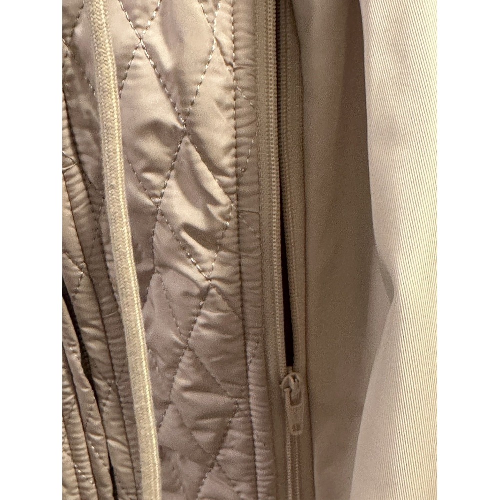 Avec Las Filles Trench Coat Removable Hood SzM Work Brunch Business Jeans Nwot - Picture 4 of 12